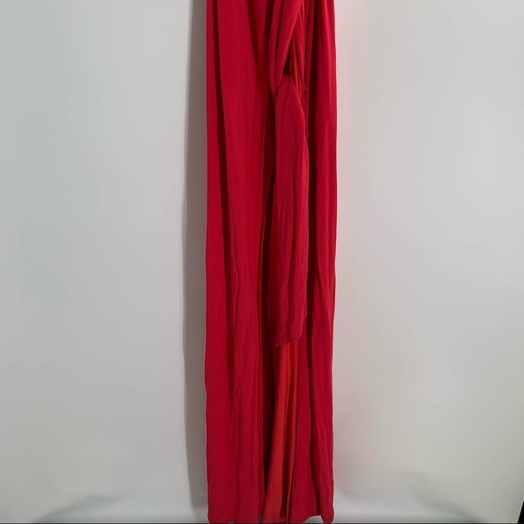 ABS Allen Schwartz Red Maxi Dress Women’s Size M NWT $380 - Picture 3 of 15